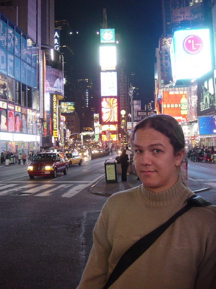 Andi am Times Square